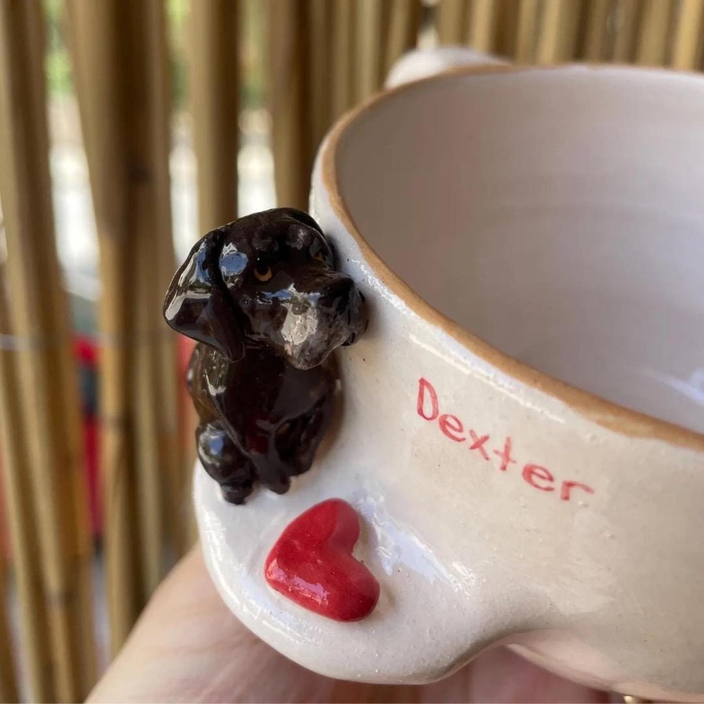 Custom Pet Portrait Mug  Handmade 3D Dog or Cat Ceramic Cup