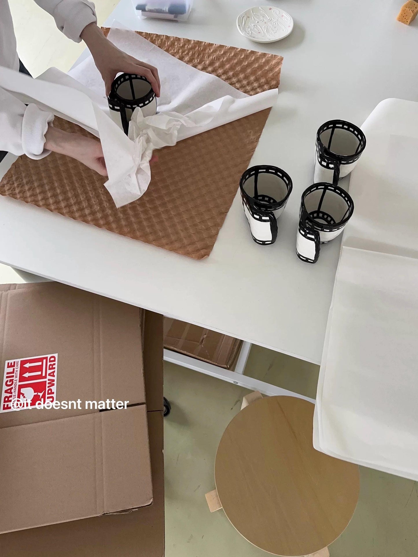 Film Strip Ceramic Mug: Retro Movie Reel Coffee Cup