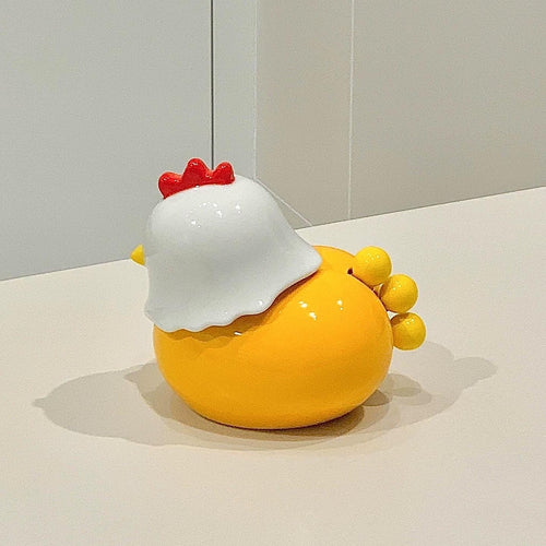 Ceramic Chicken Toothpick Holder: Farmhouse Kitchen Decor