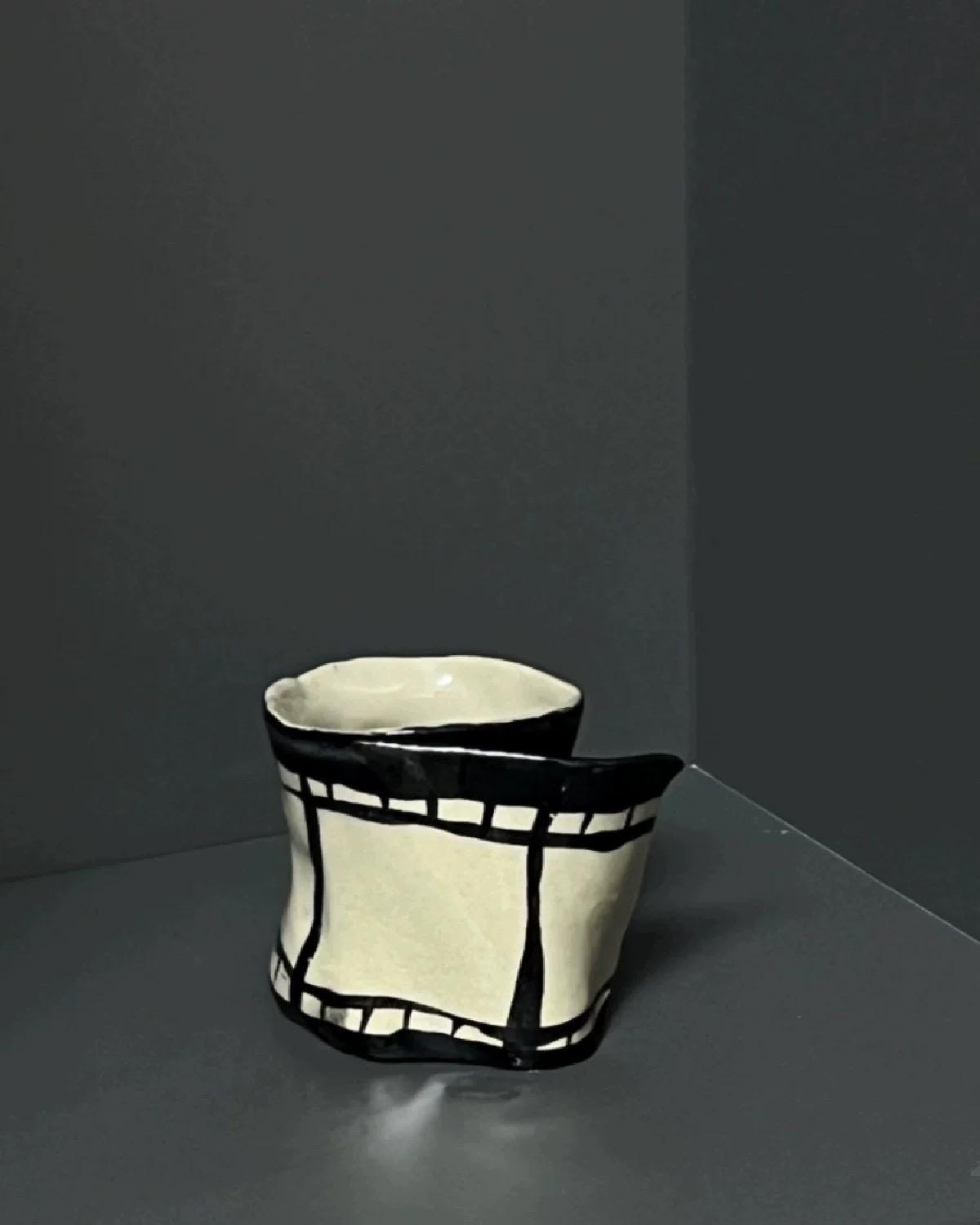 Film Strip Ceramic Mug: Retro Movie Reel Coffee Cup